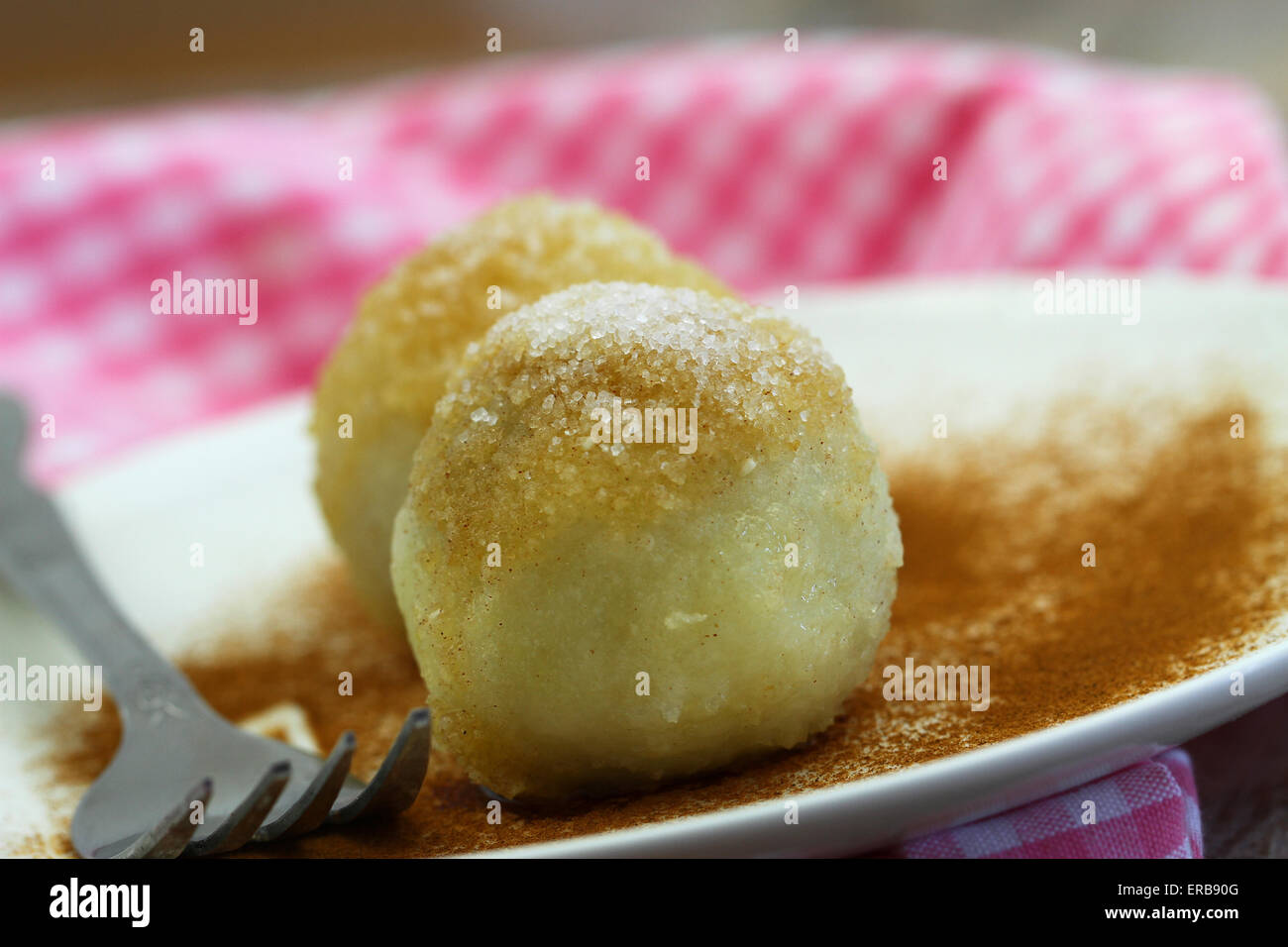 Sweet dumplings, closeup Stock Photo Alamy