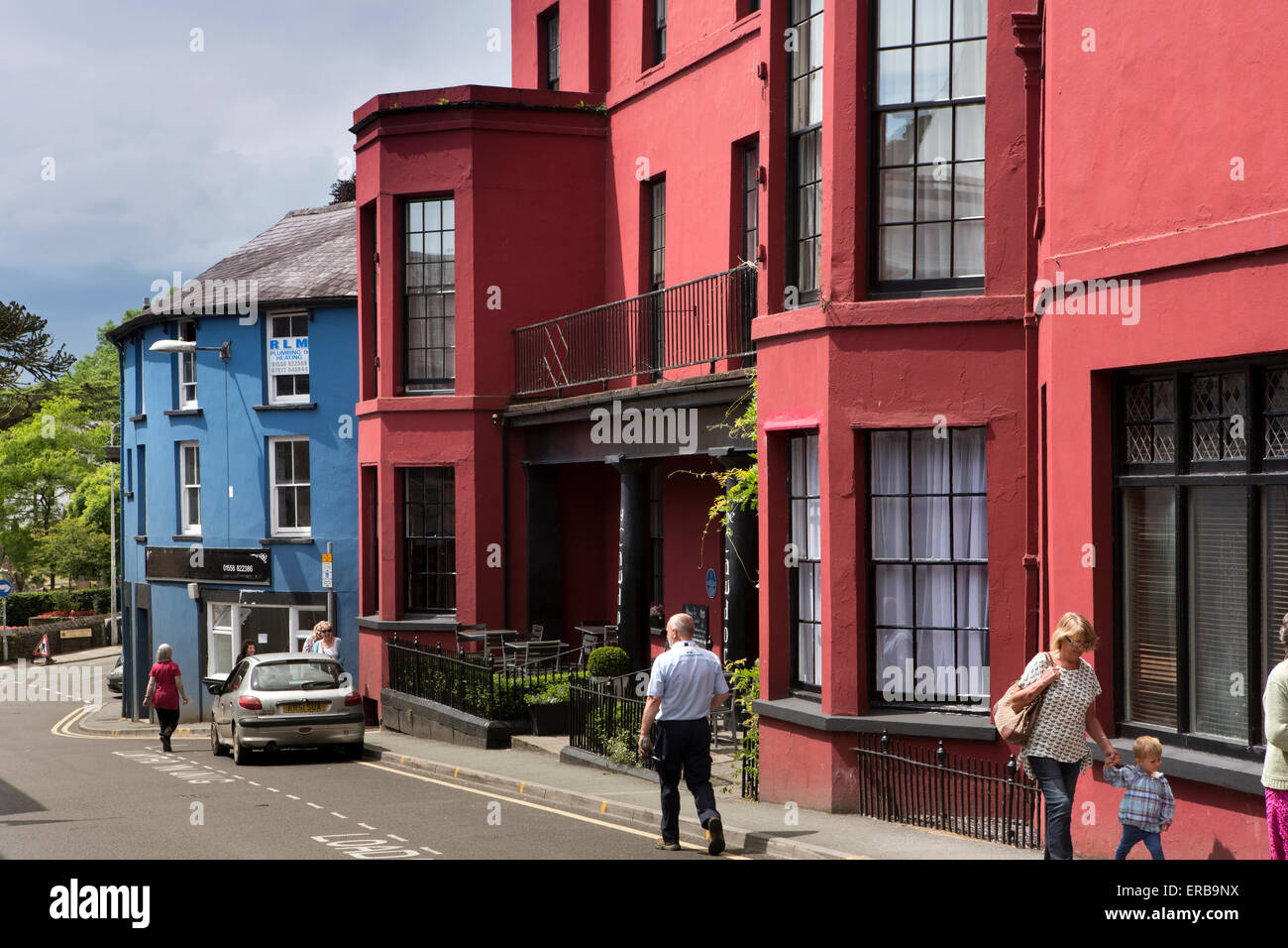 Wales, Carmarthenshire, Llandeilo, Rhosmaen Street Cawdor Arms Hotel