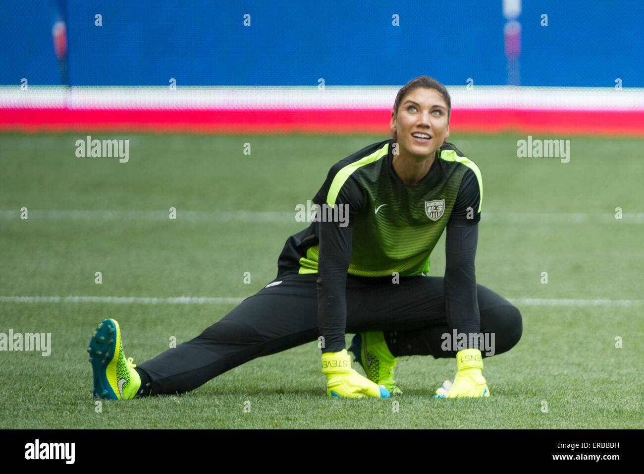 May 30 15 Usa Women S National Team Goalkeeper Hope Solo 1 Stretches Prior To The United States Womens Vs Korea Republic International Friendly At Redbull Arena In Harrison Nj The Us Women S