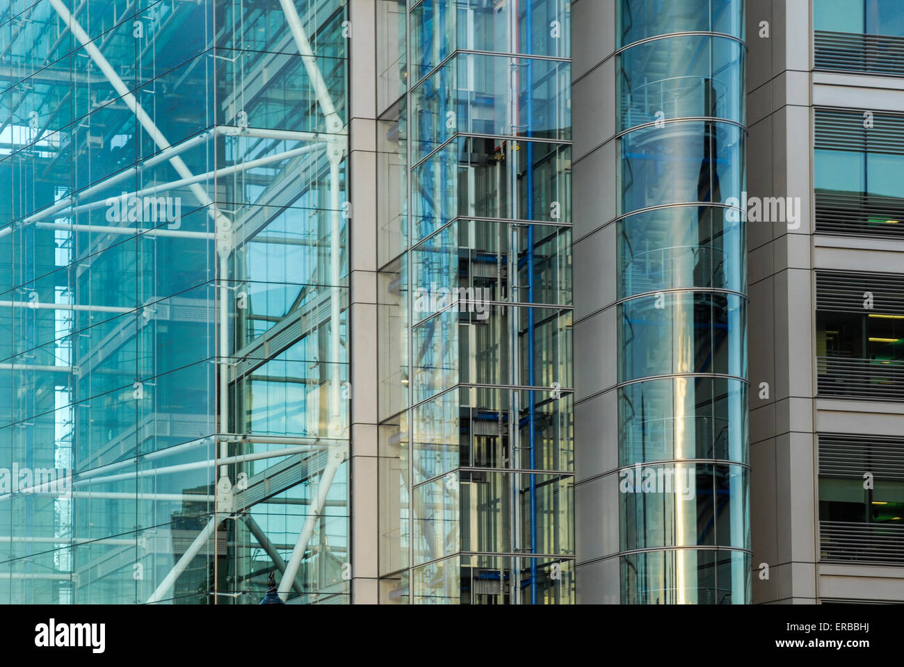 modern office, architecture detail, London, UK Stock Photo