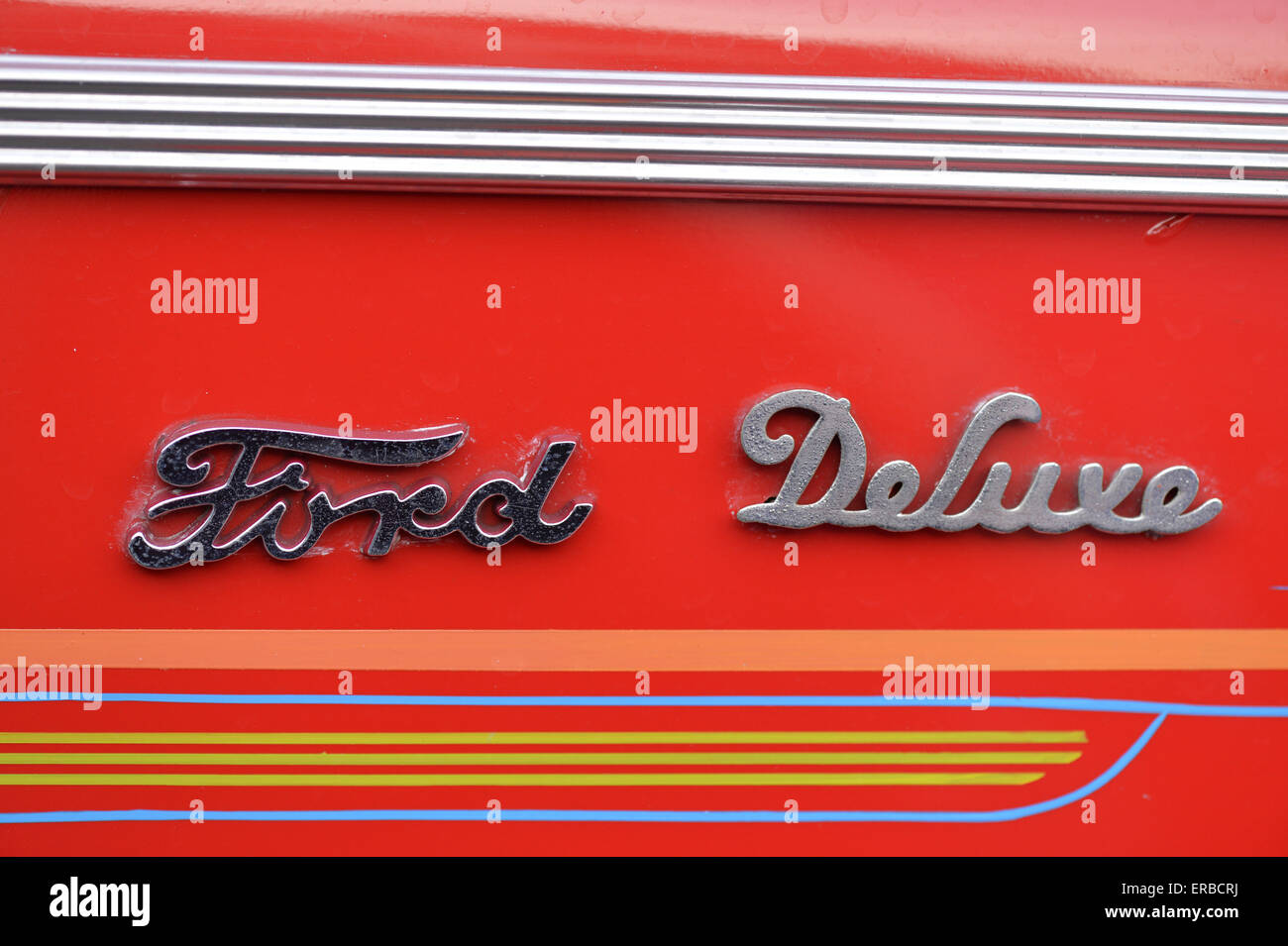 Bellmore New York Usa 29th May 2015 1940 Red Ford Coup Has