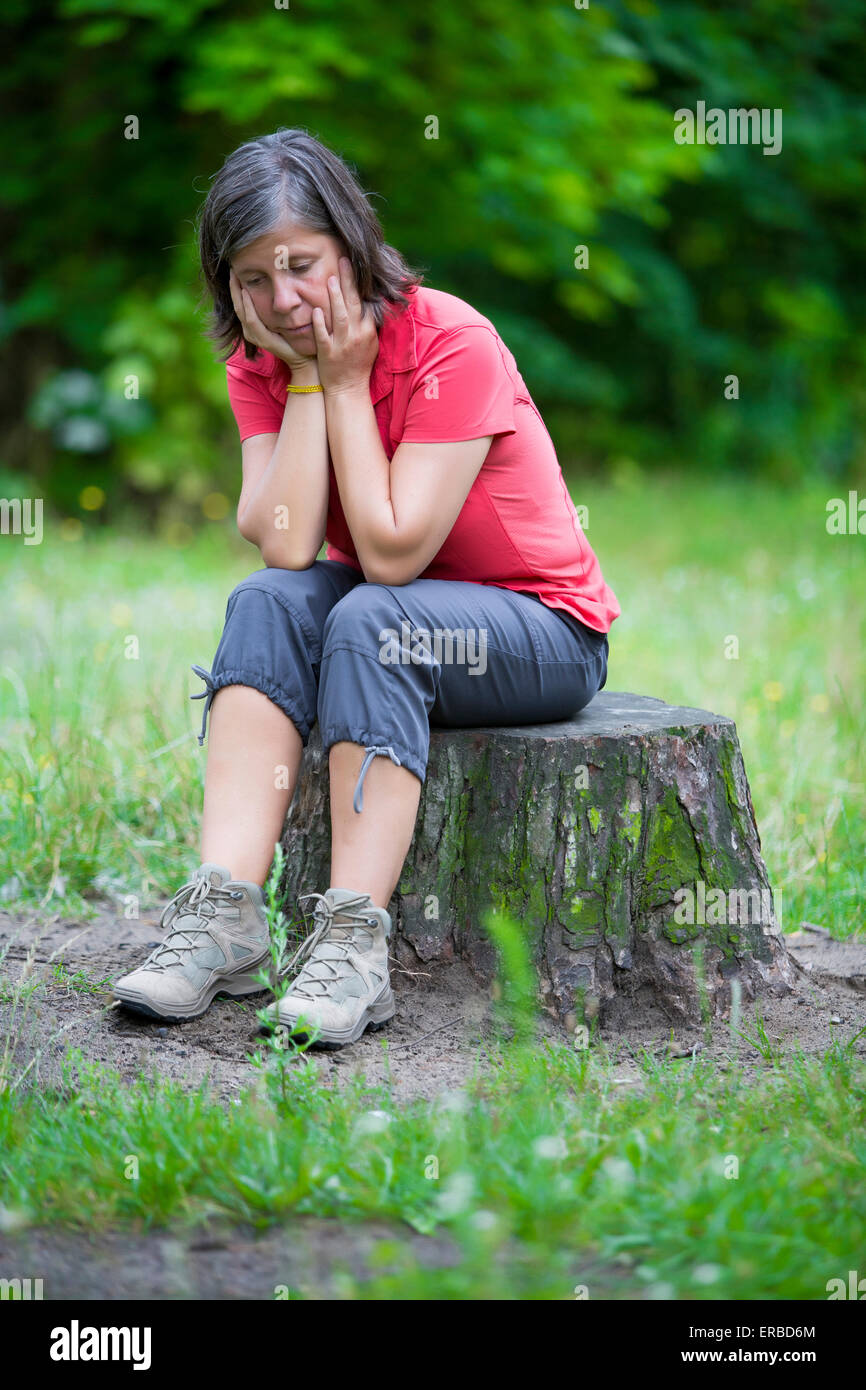 Desperate older woman hi-res stock photography and images - Alamy