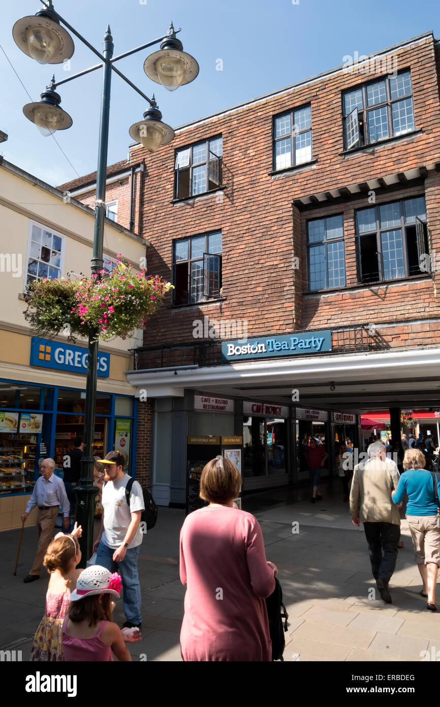 Old George Mall shopping centre in the city of Salisbury, Wiltshire, United Kingdom. Stock Photo