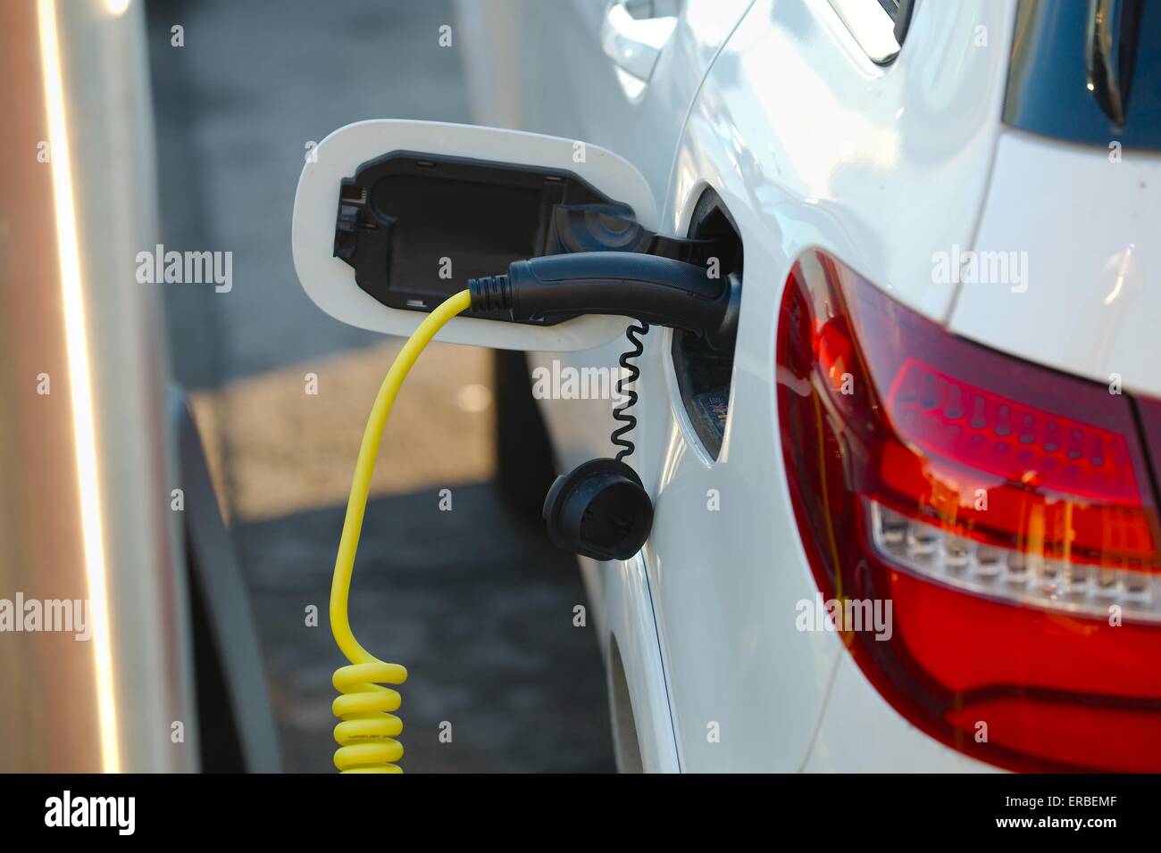 Electric car charger Stock Photo Alamy