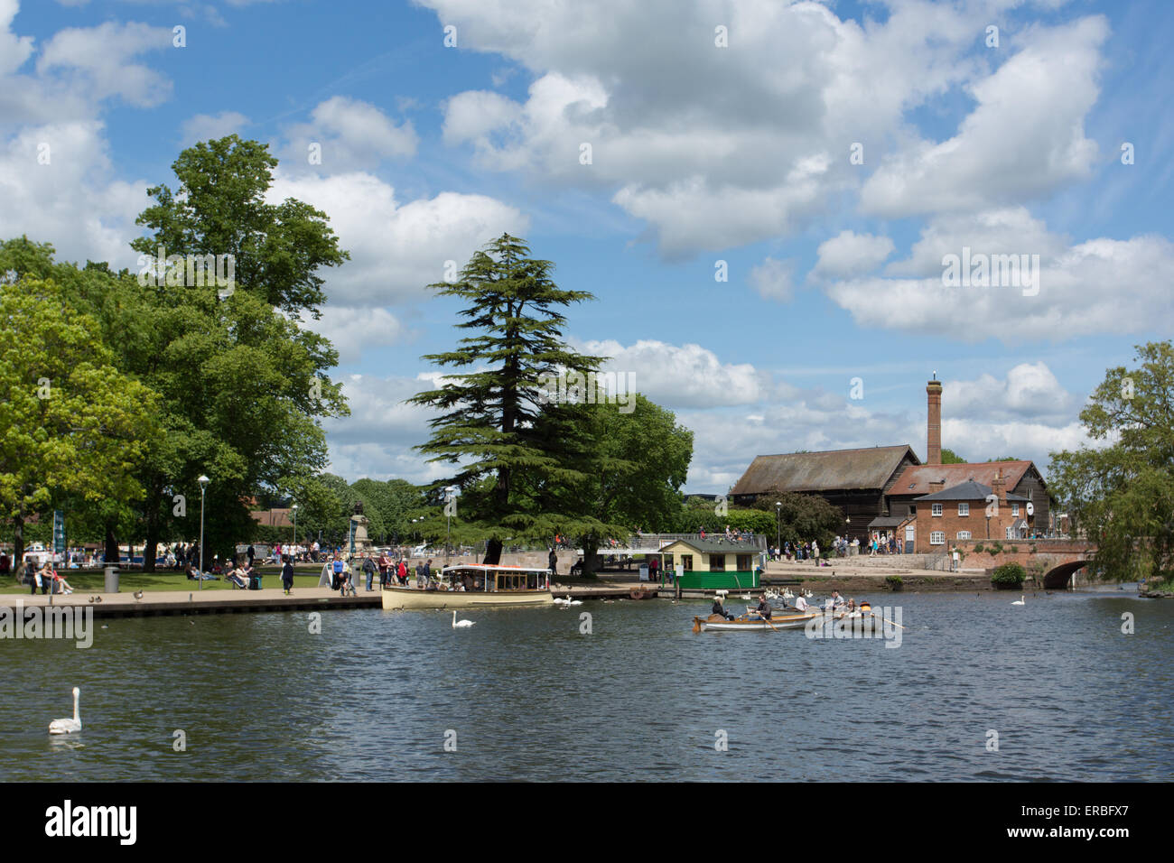 Stratford-upon-Avon River Stock Photo