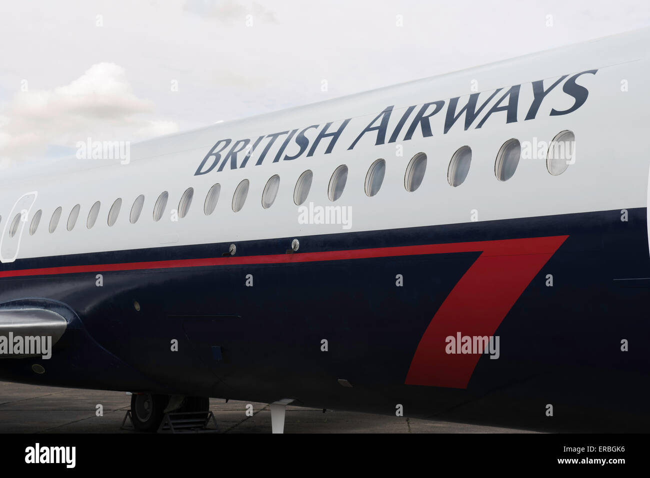 British airways plane on the tarmac Stock Photo