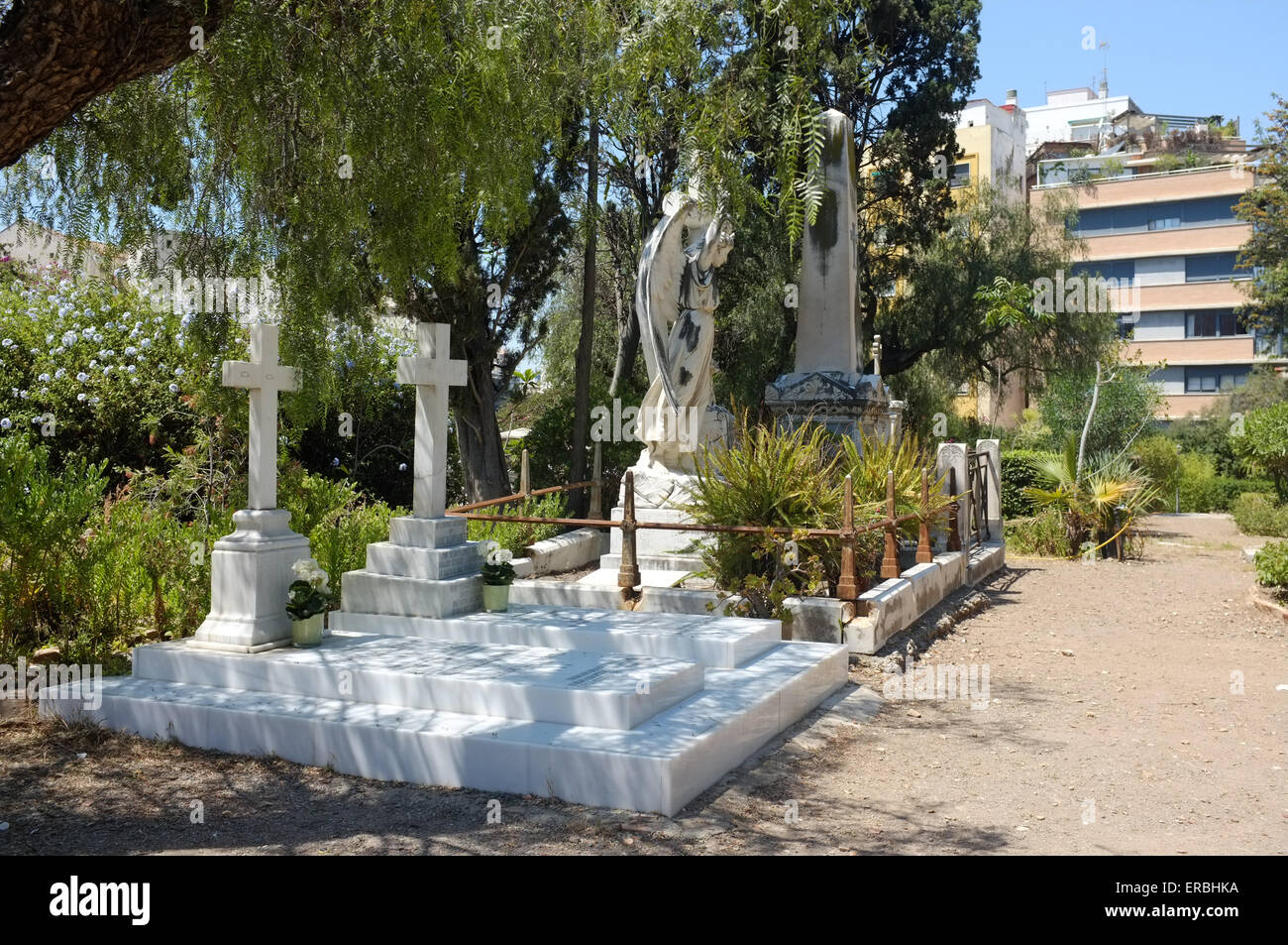 Within the English Protestant Cemetery, Málaga Spain Stock Photo