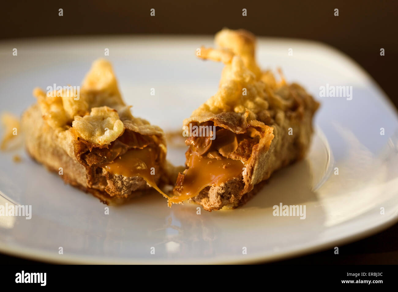 Deep fried mars bar a delicacy in Scotland UK Stock Photo Alamy