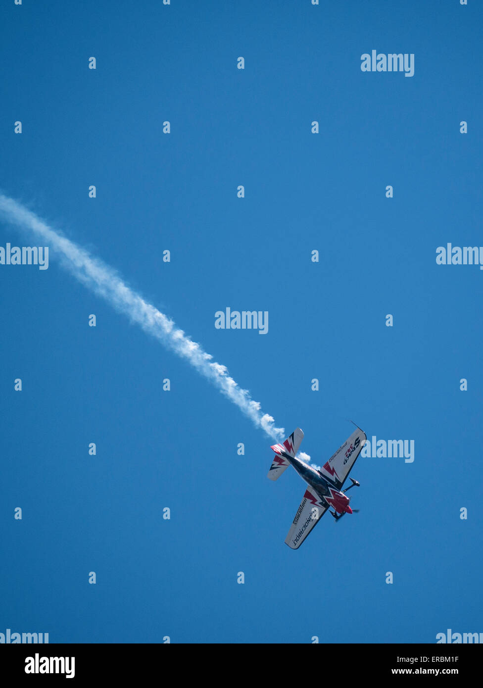 Doug Jardine flying his Sbach 342 Thunderbolt, Rocky Mountain Air Show