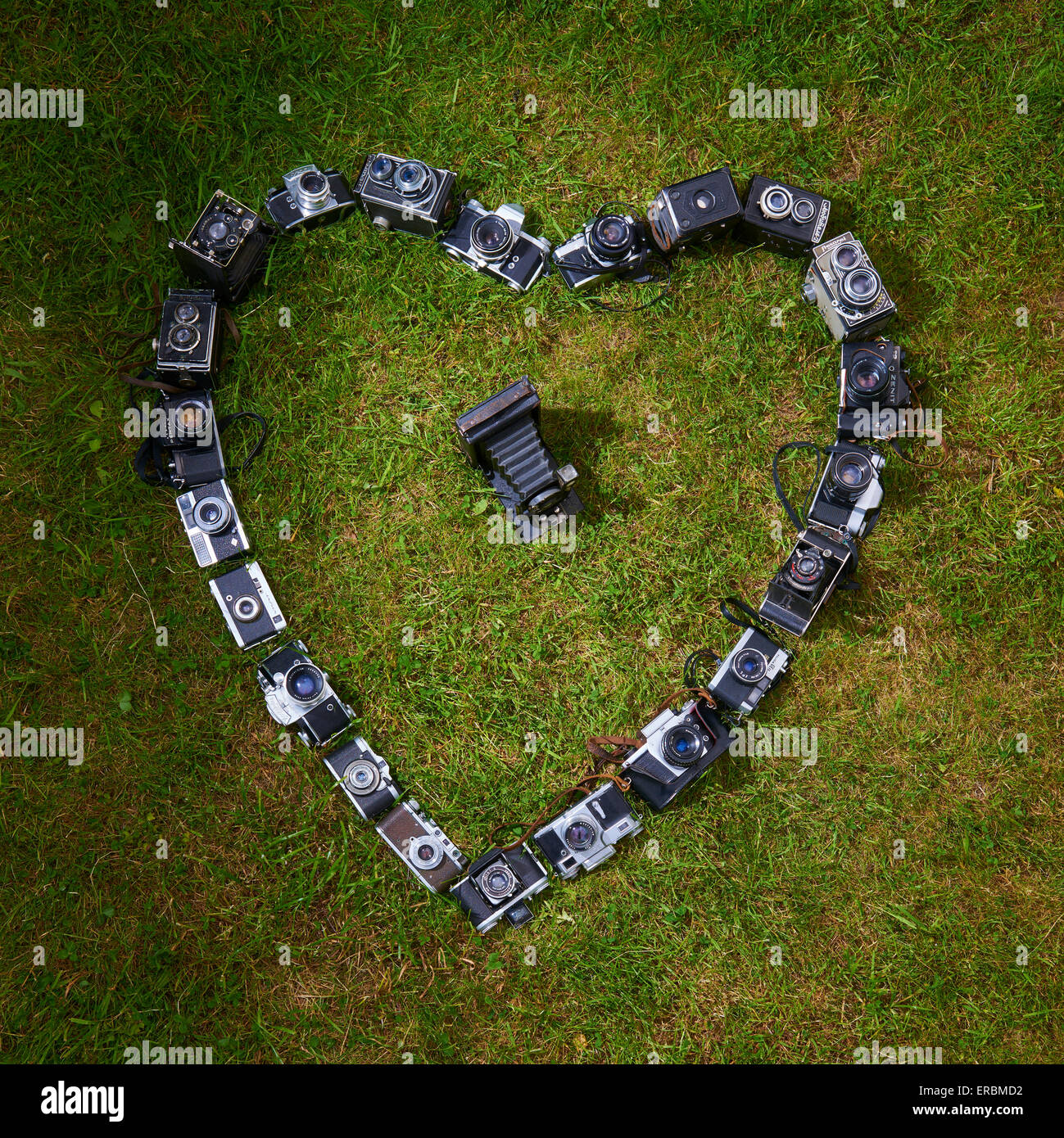 Vintage camera love hi-res stock photography and images - Alamy