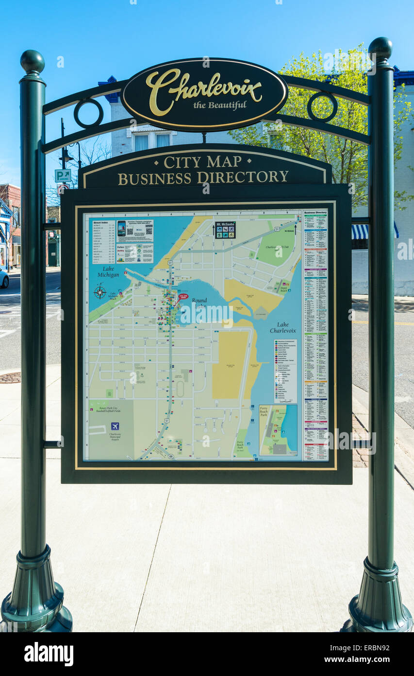 Map of charlevoix hires stock photography and images Alamy