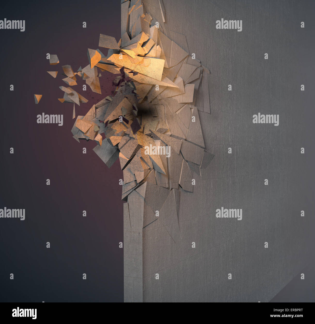 Image crushed concrete wall hi-res stock photography and images - Alamy