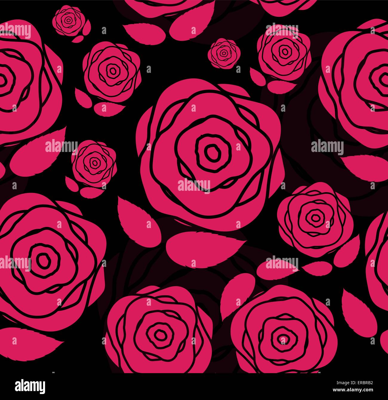 Floral Seamless Pattern Background for Wedding and Birthday. Vec Stock ...