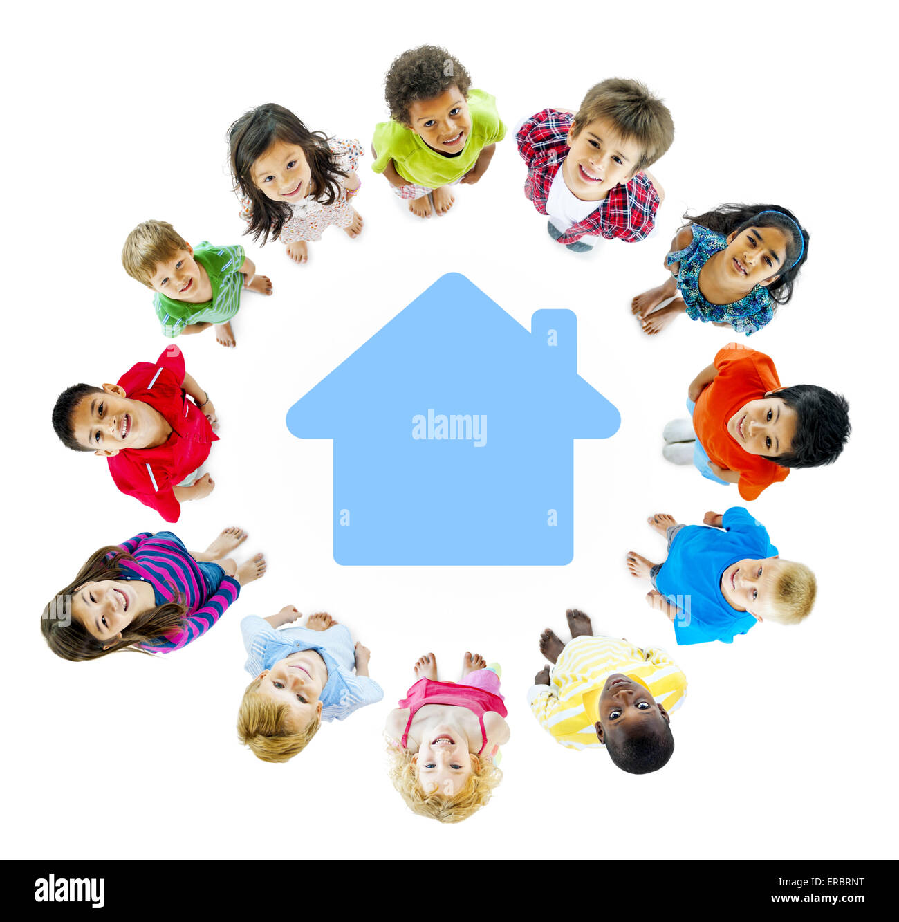 Children Home Stock Photo