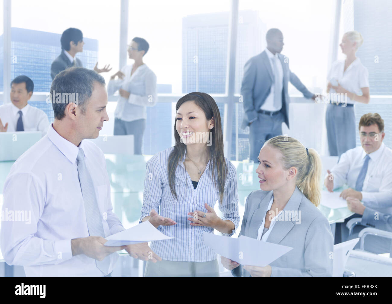 Group of Business People Meeting Stock Photo - Alamy