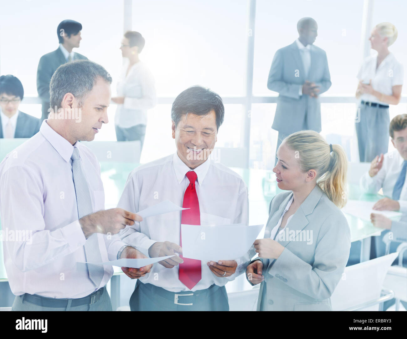 Group of Business People Meeting Stock Photo - Alamy