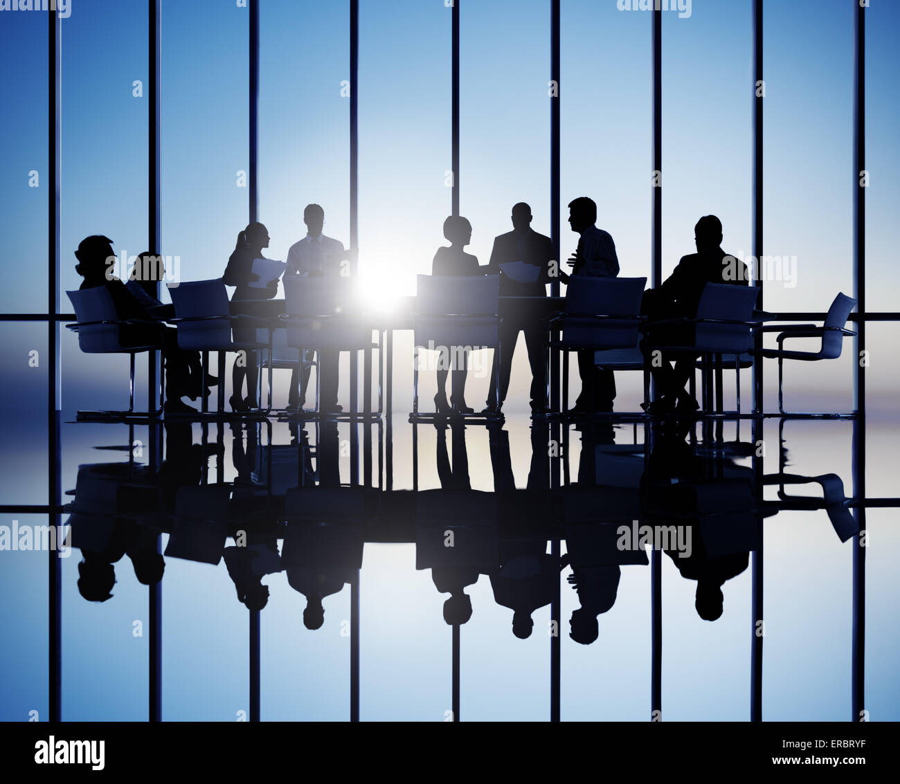 Group of Business People Meeting Stock Photo - Alamy