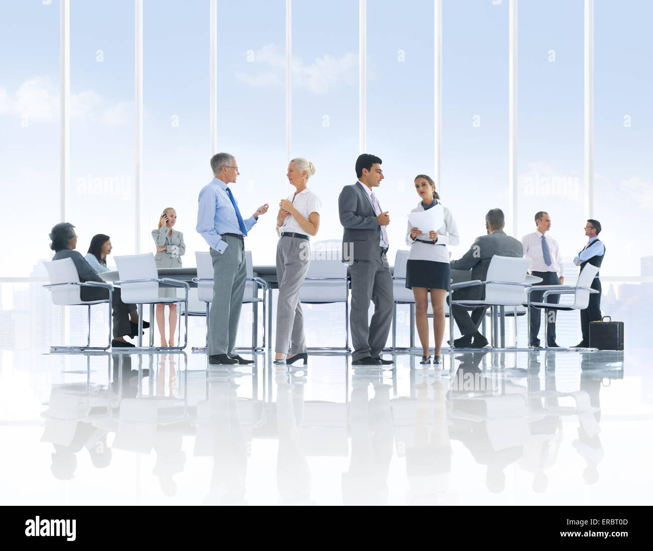 Group of Business People Meeting Stock Photo - Alamy