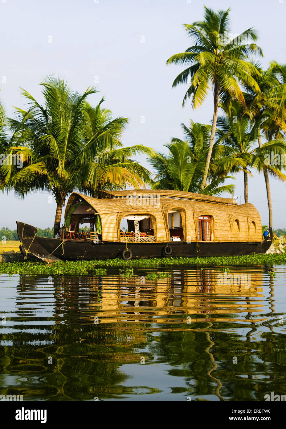 Houseboat on Kerala backwaters. Kerala, India Stock Photo Alamy