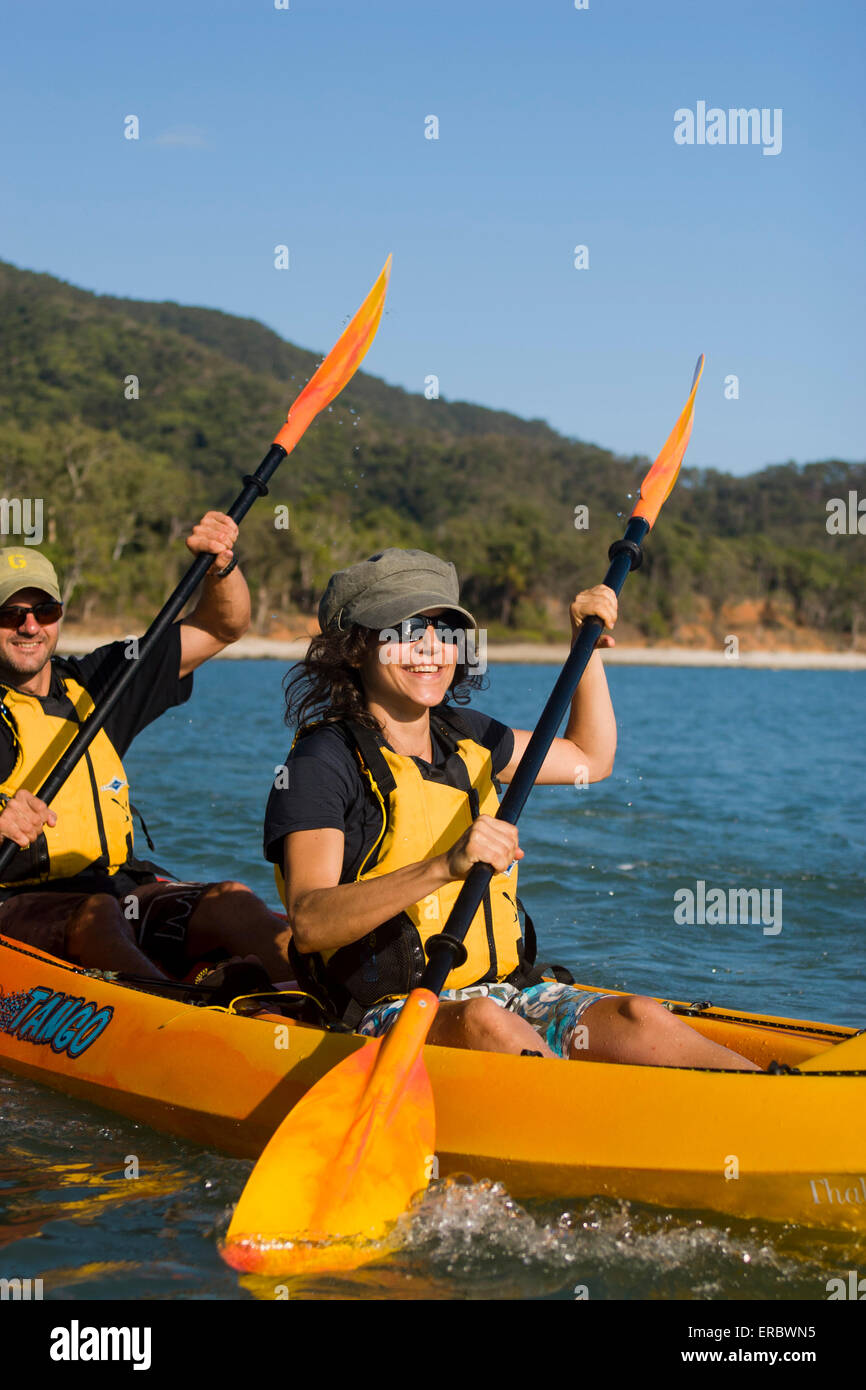 Seawater kayaking is a popular activity for visitors to far north