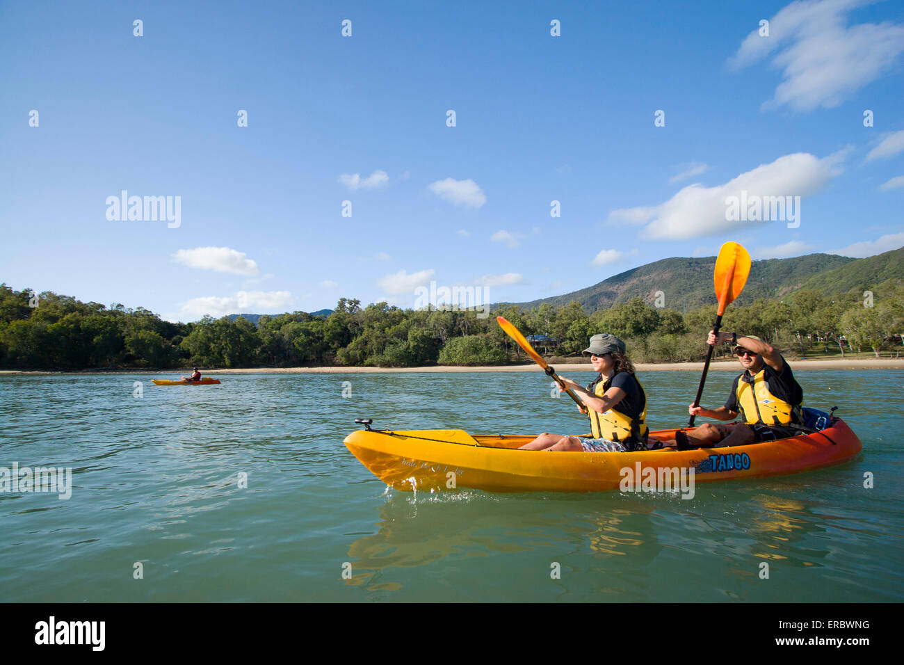 Seawater kayaking is a popular activity for visitors to far north