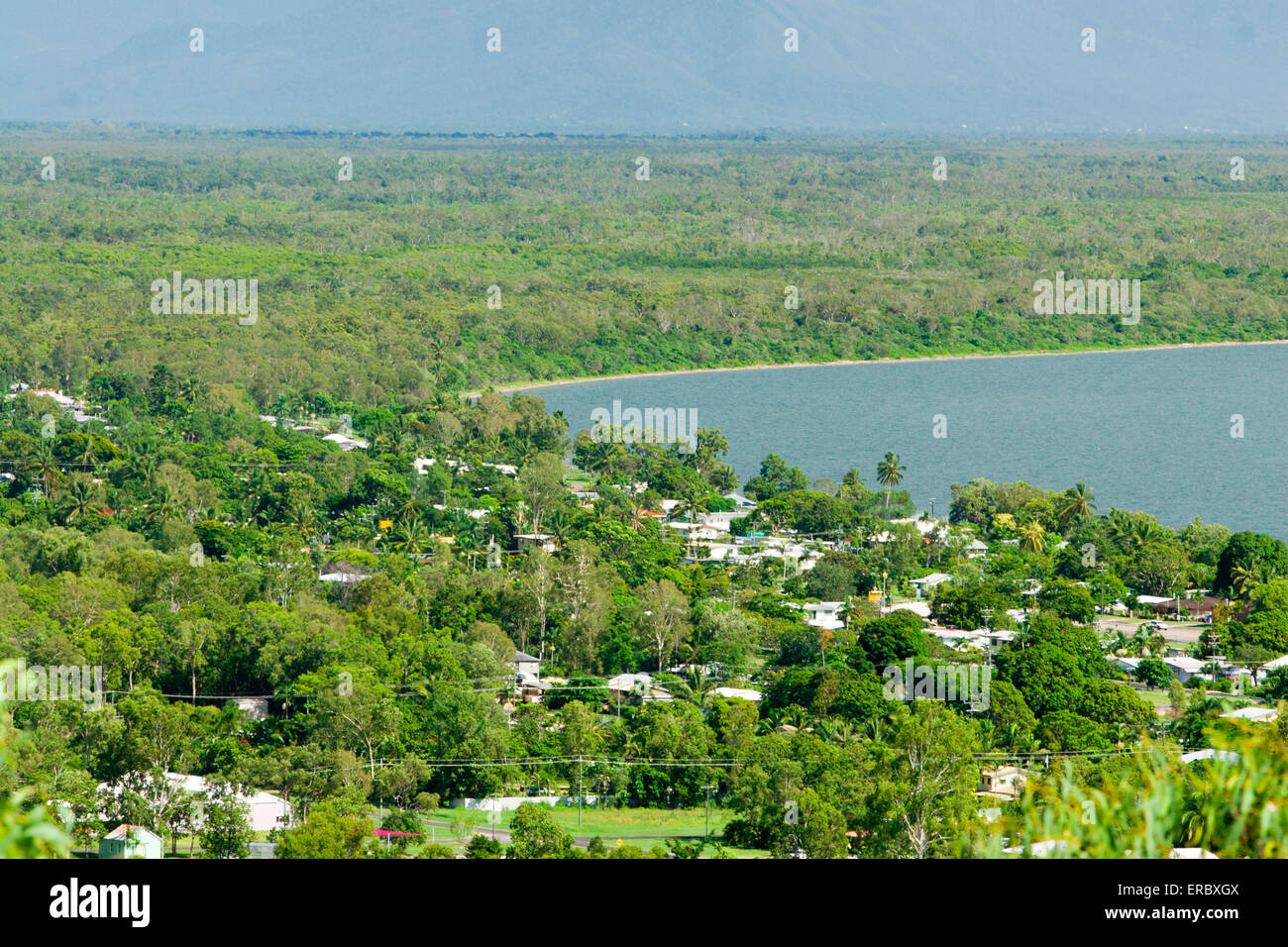 Looking down on Port Hinchinbrook from the Cardwell Lookout on the