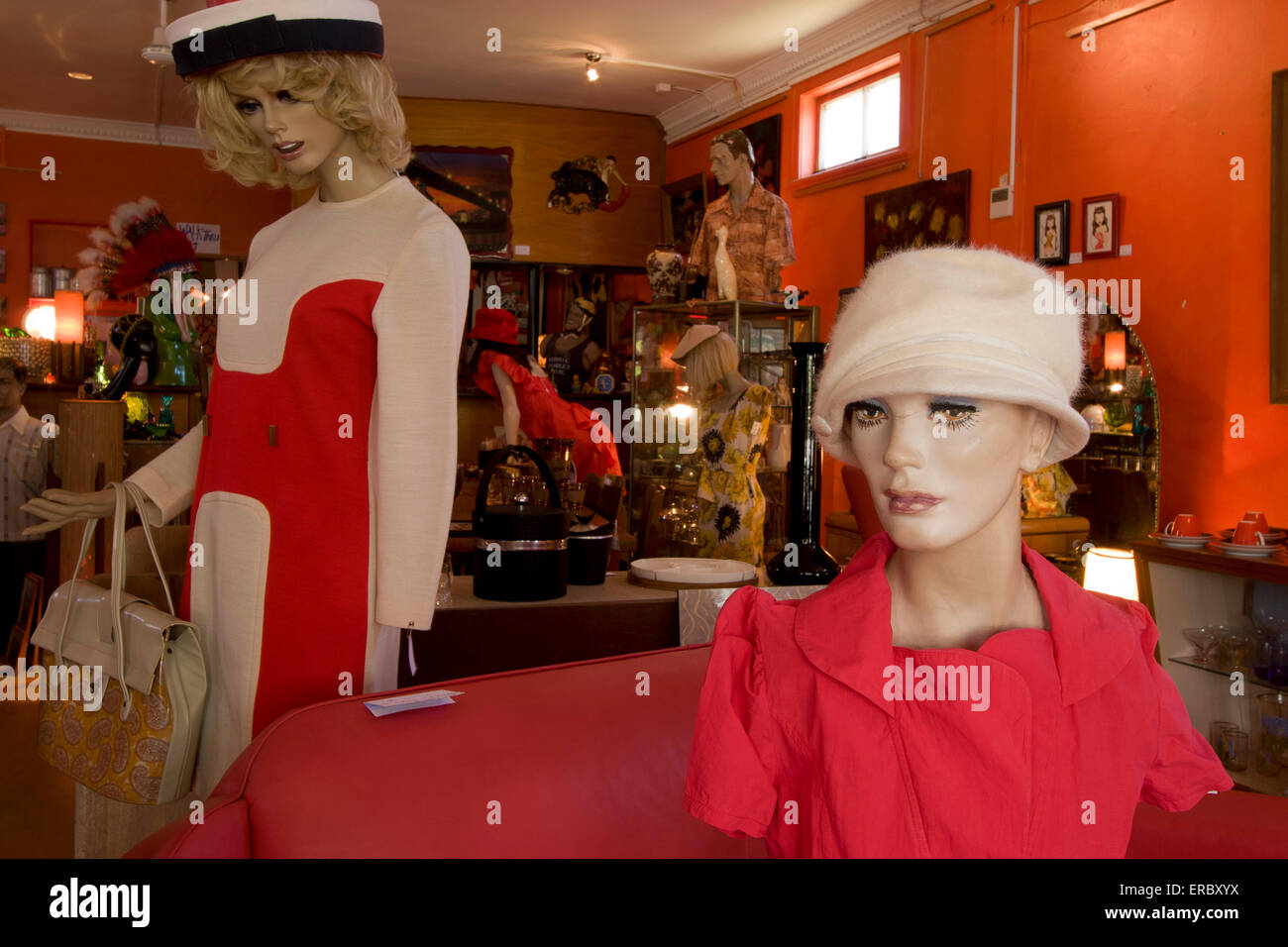 Mannequins sport fashions for sale at the Crackerbox Palace in Cairns