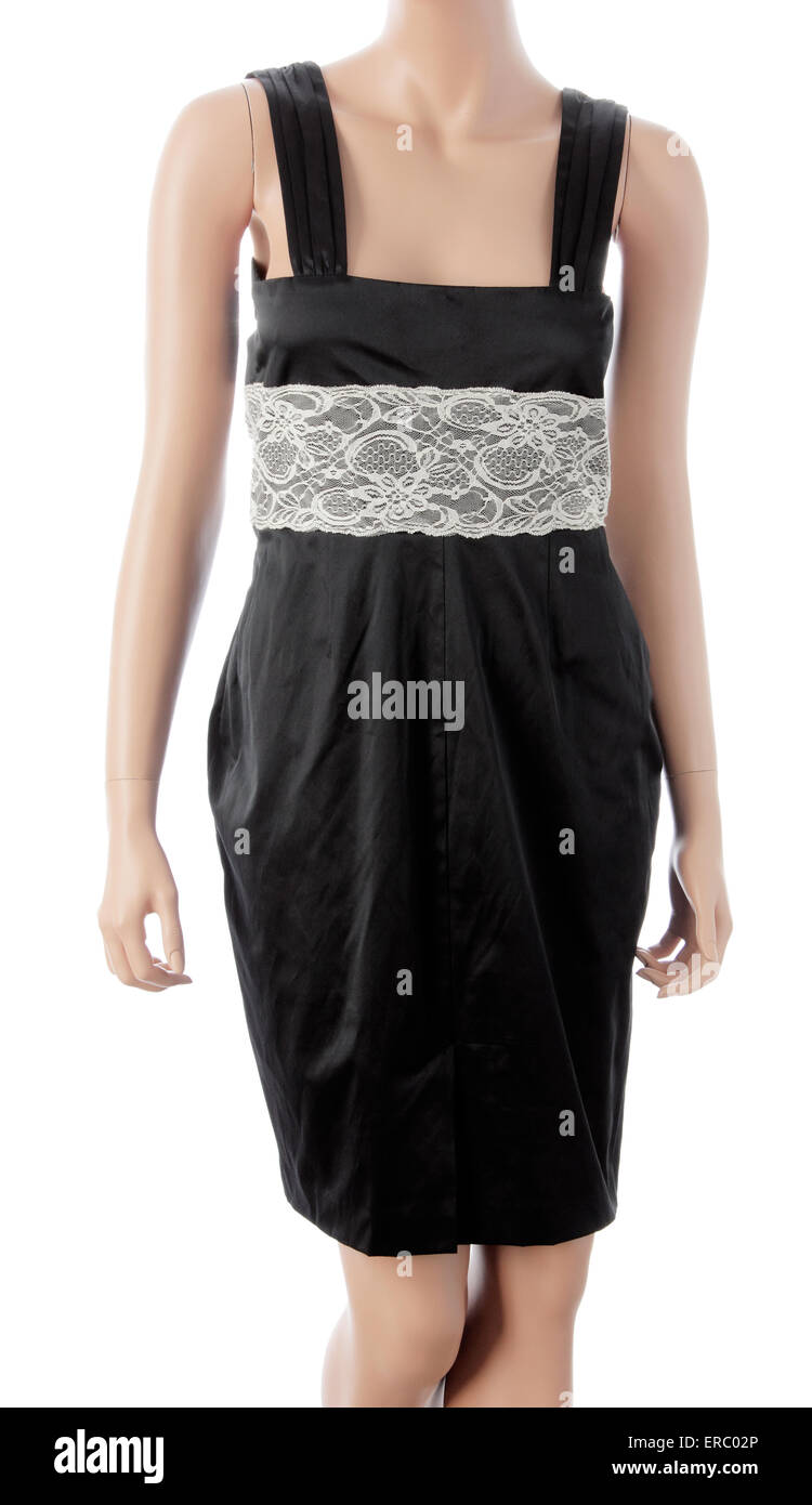 Black Sleeveless Dress Stock Photo
