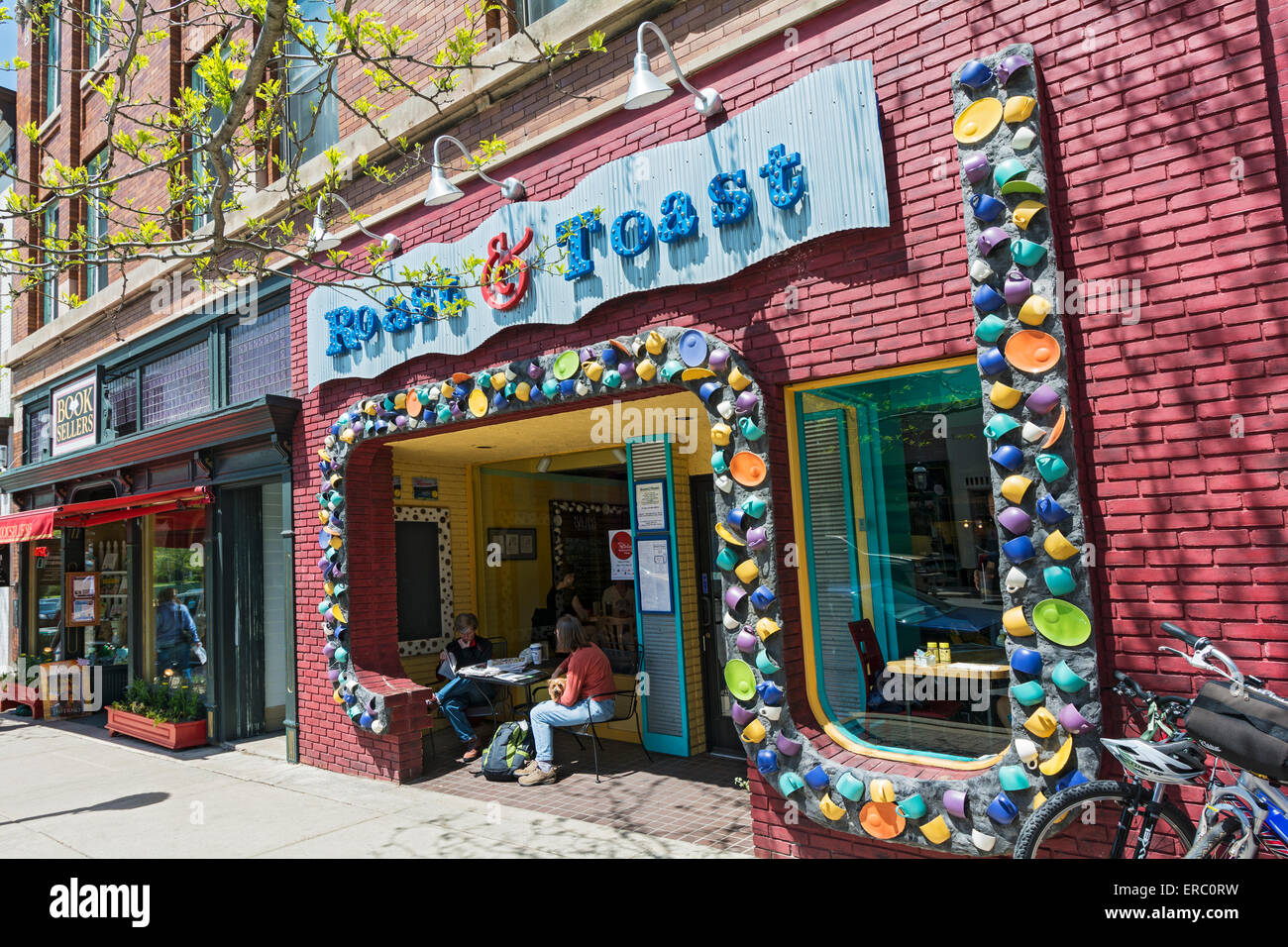 Michigan, Petoskey, coffee house cafe, book shop Stock Photo Alamy