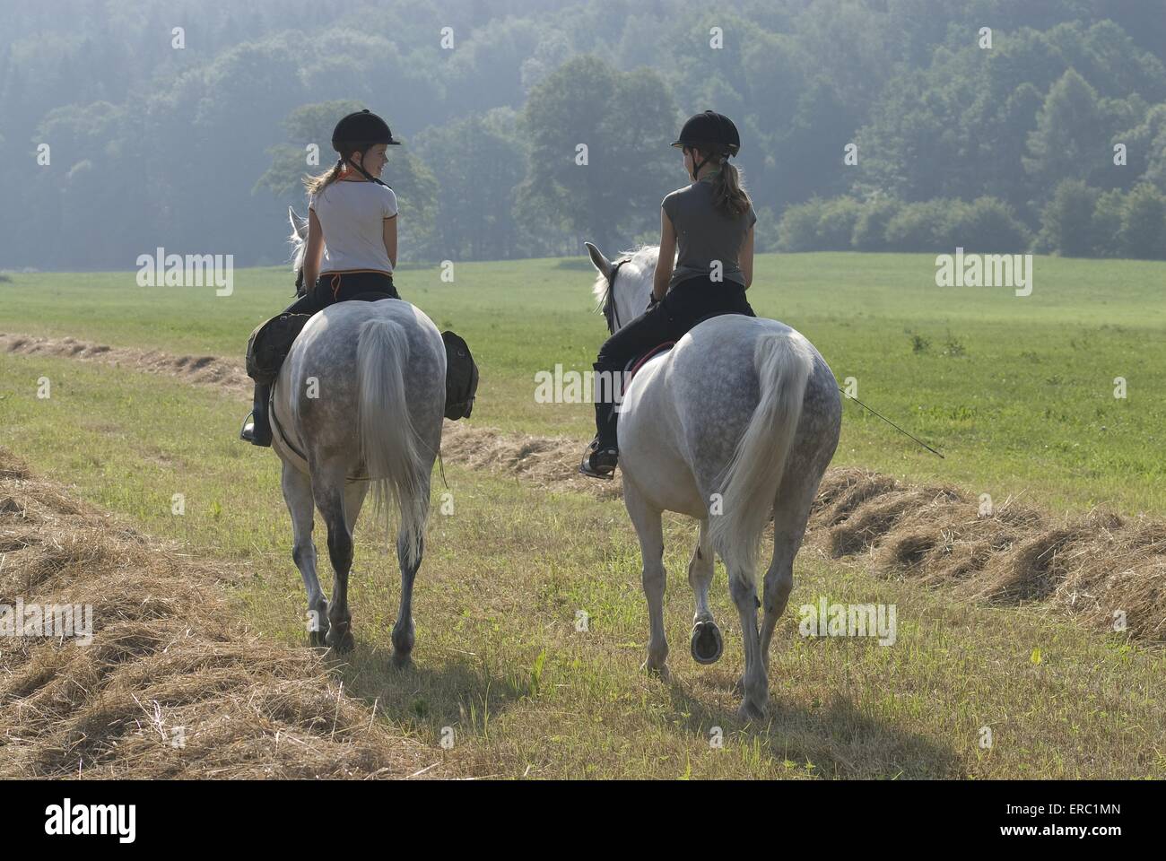 Children horse back riding hi-res stock photography and images - Alamy