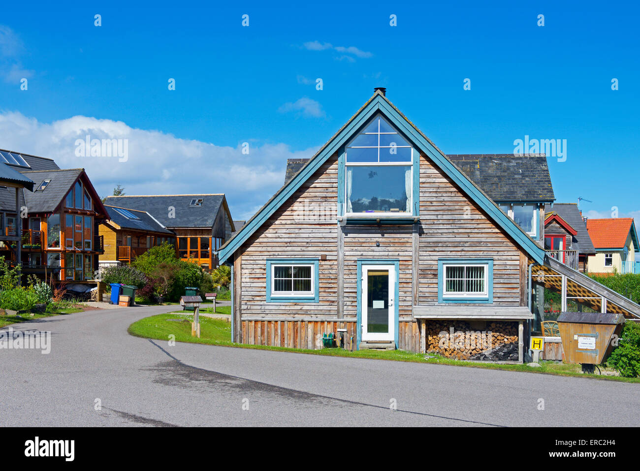 Findhorn foundation ecovillage house hires stock photography and