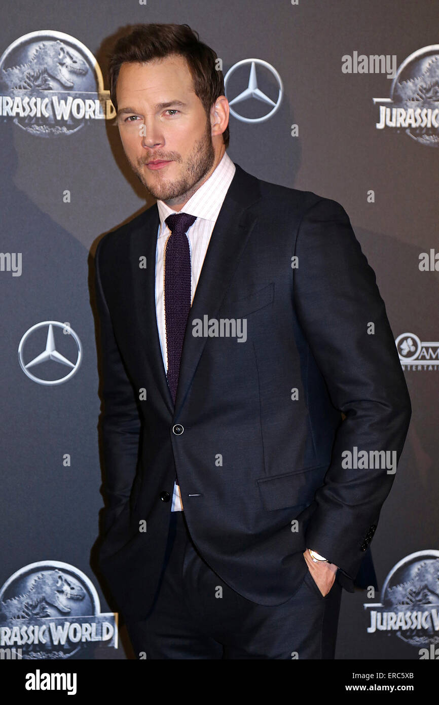 American actor Chris Pratt attends the premiere of the movie “Jurassic