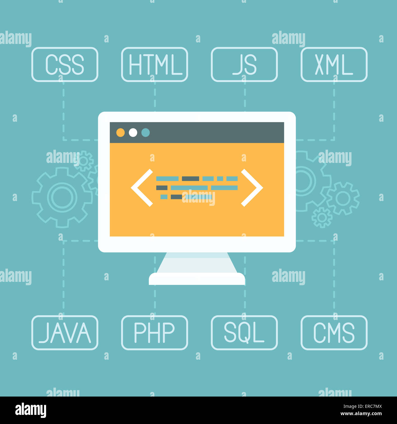 Web Layout With Gear High Resolution Stock Photography and Images - Alamy