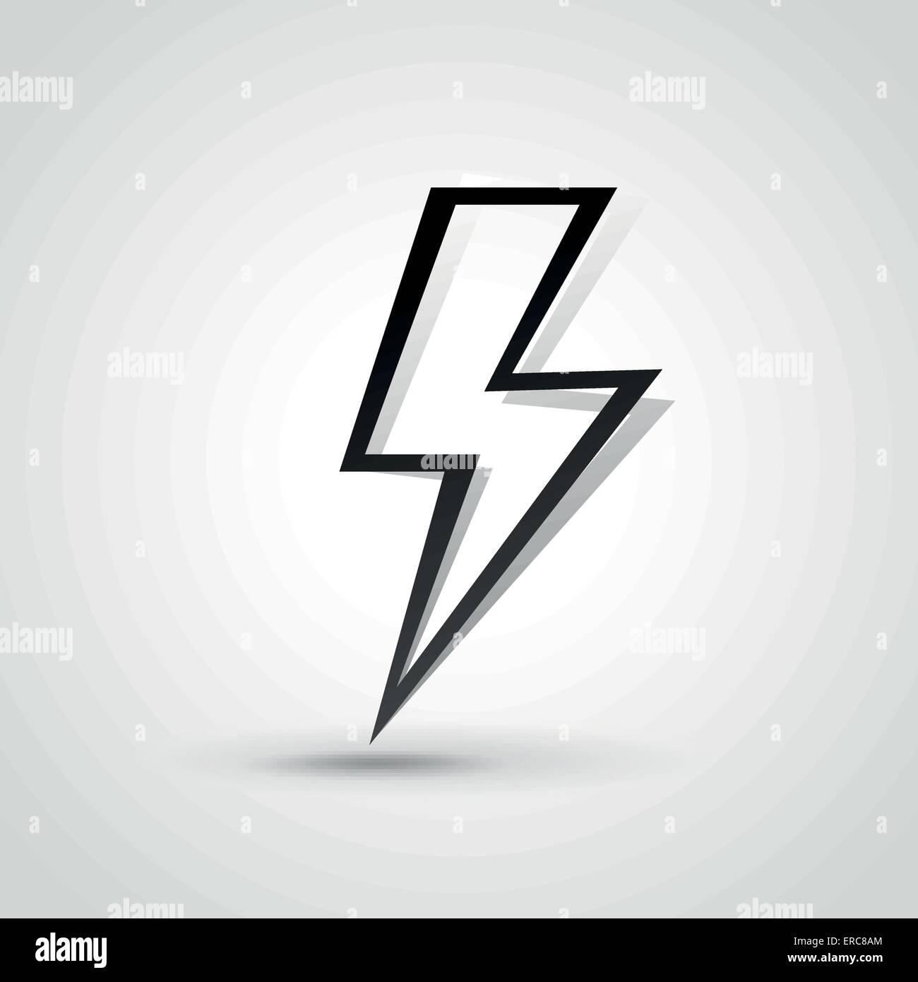 Vector illustration of lightning bolt icon concept Stock Vector