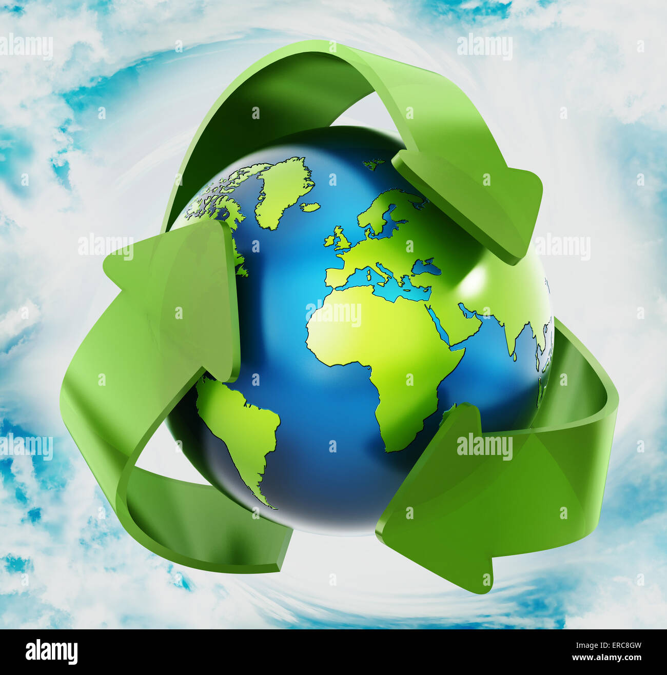 Recycling the Earth Stock Photo Alamy