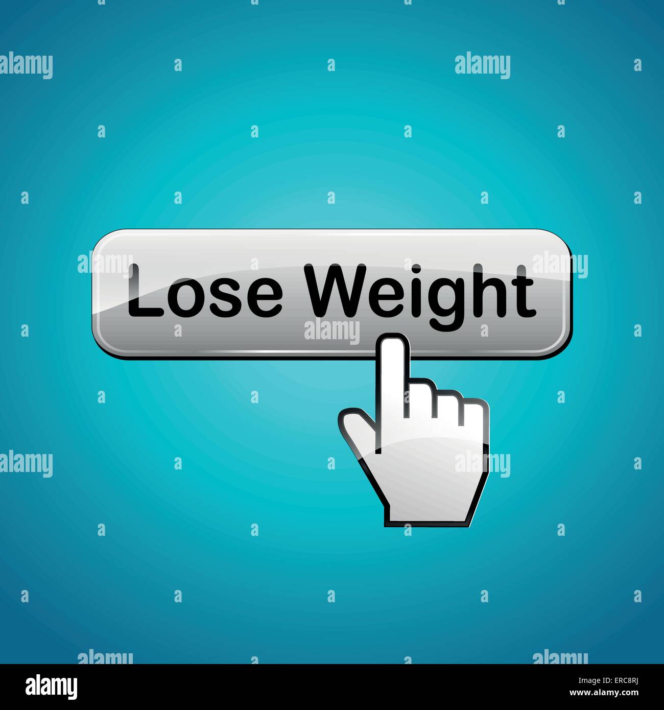 Vector illustration of lose weight abstract concept background Stock Vector