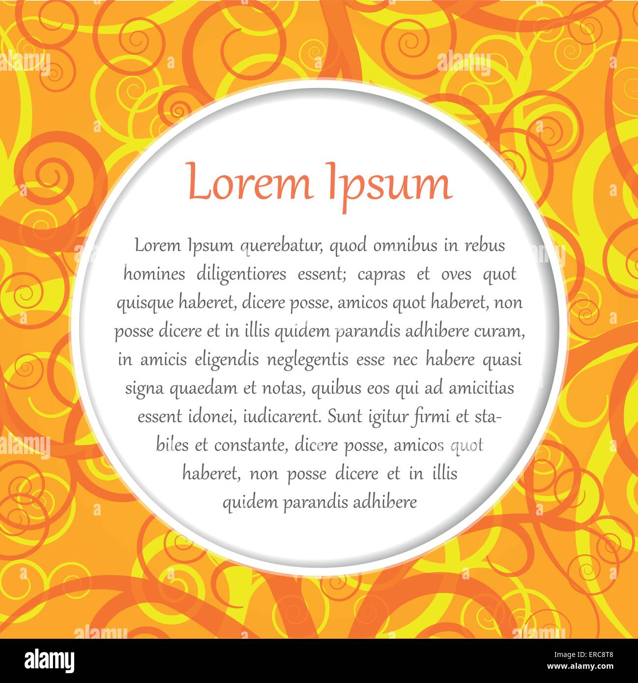 Vector illustration of orange background to add text Stock Vector Image & Art Alamy