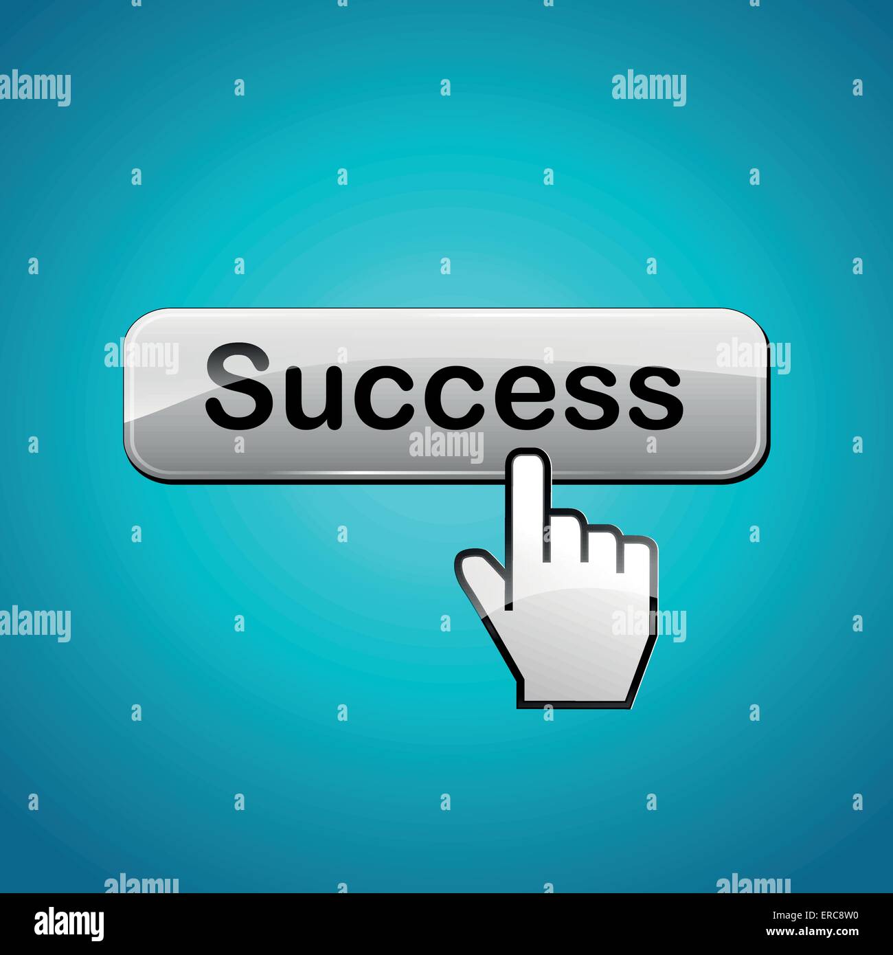 Vector illustration of success abstract concept background Stock Vector