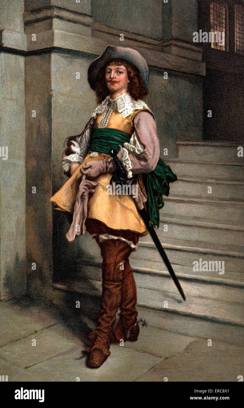 Leather musketeer's hat - Delacroix 