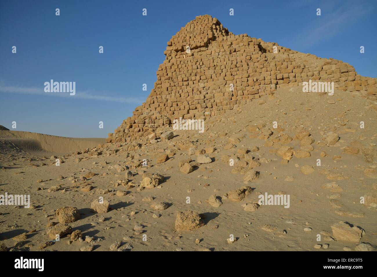 Pyramid in Nuri, Northern, Nubia, Sudan Stock Photo