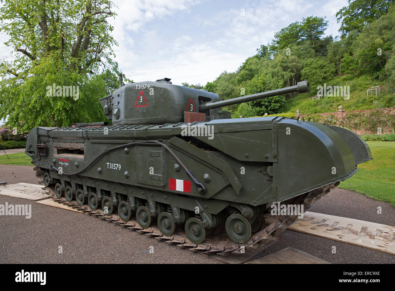 Westerham, UK,1st June 2015, A working World War two tank arrives at