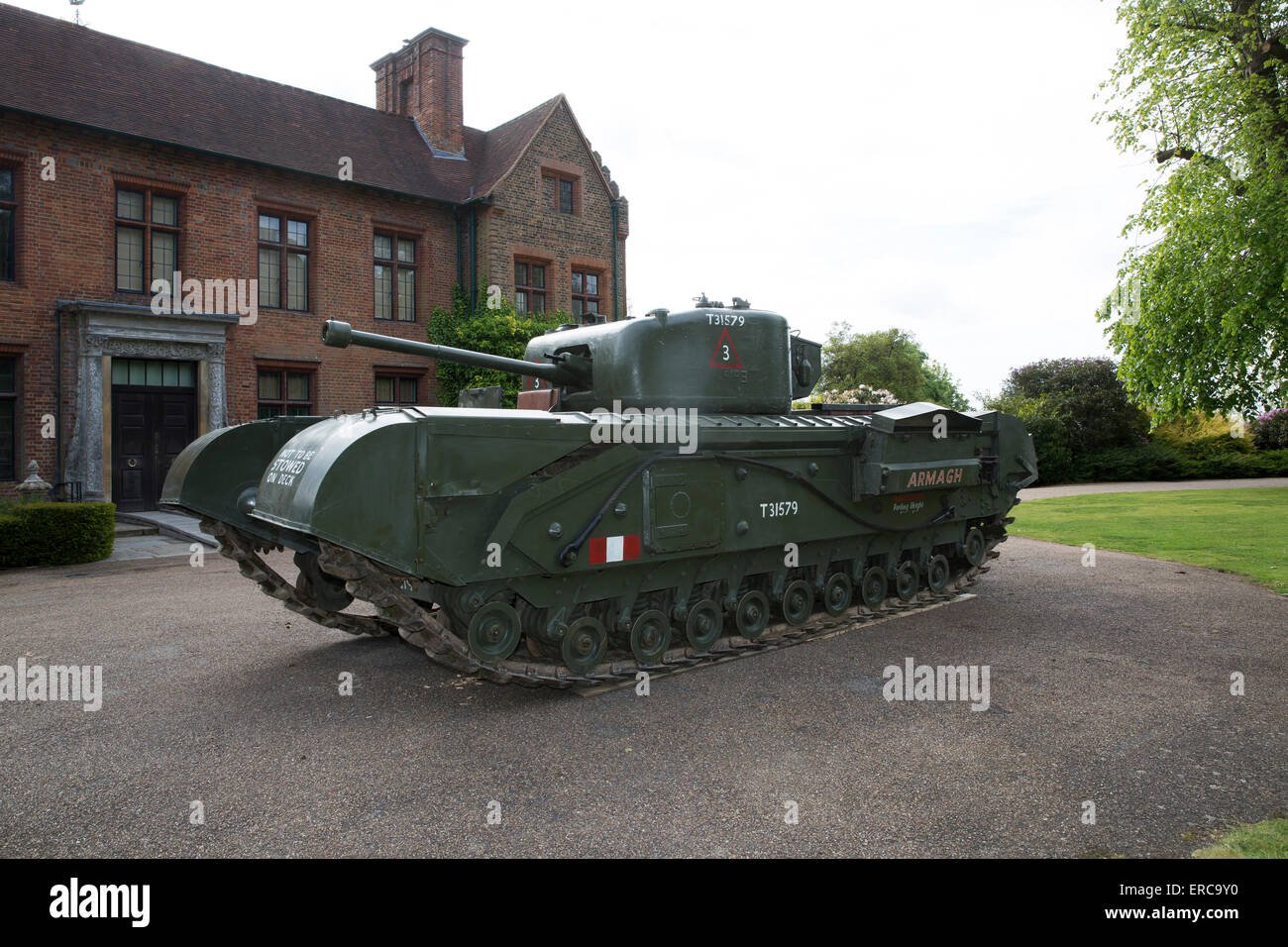 Westerham, UK,1st June 2015, A working World War two tank arrives at