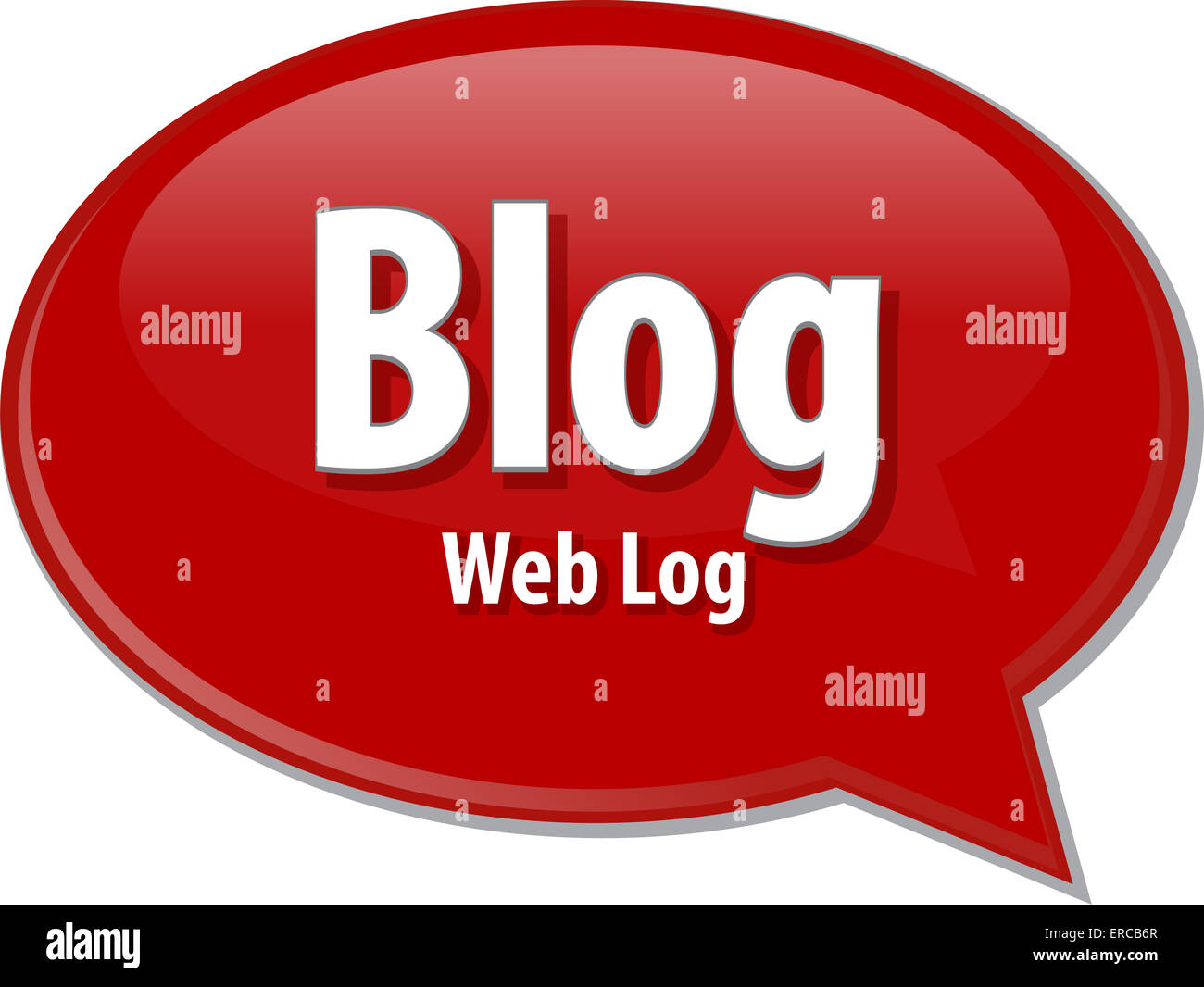 Speech bubble illustration of information technology acronym