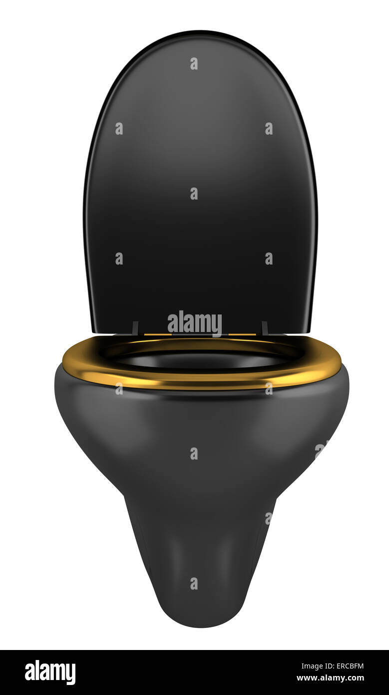 Golden toilet seat hi-res stock photography and images - Alamy
