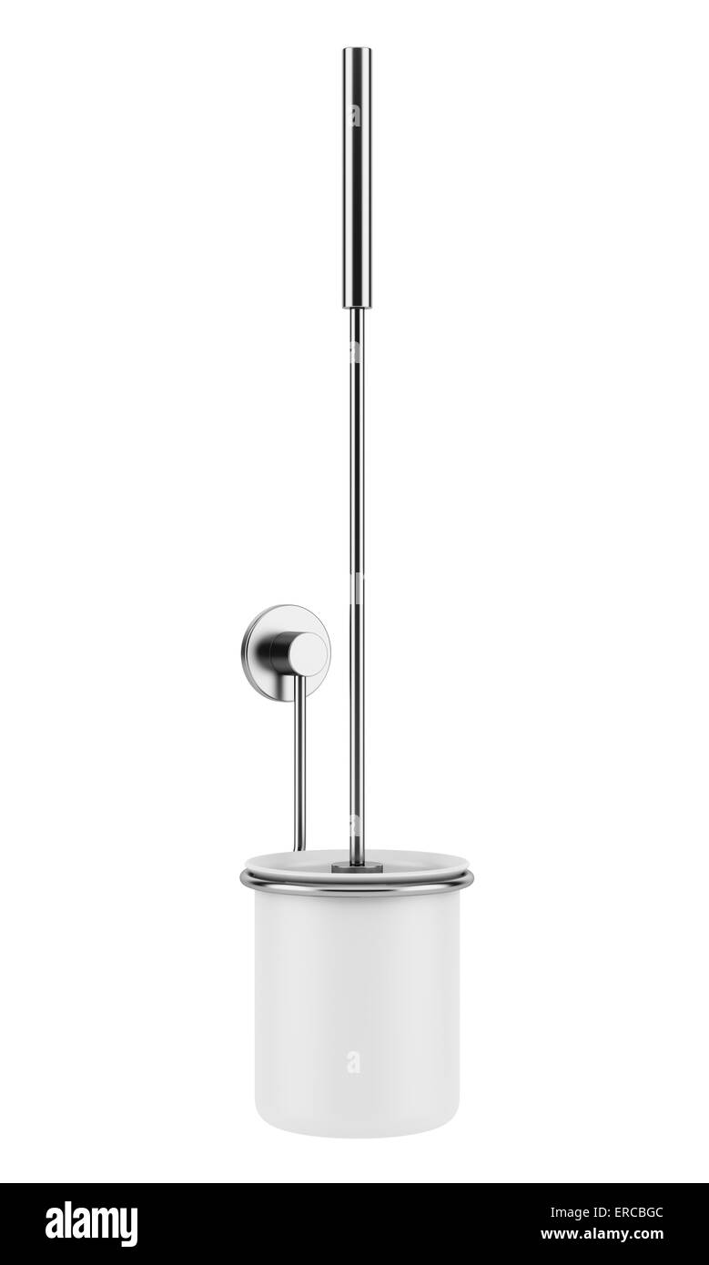 toilet brush isolated on white background Stock Photo - Alamy