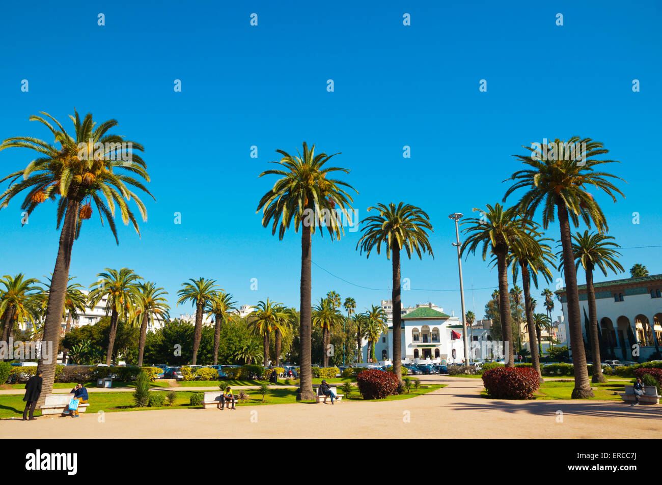 Place Mohammed V, Ville Nouvelle, Casablanca, Atlantic coast, Morocco, northern Africa Stock Photo