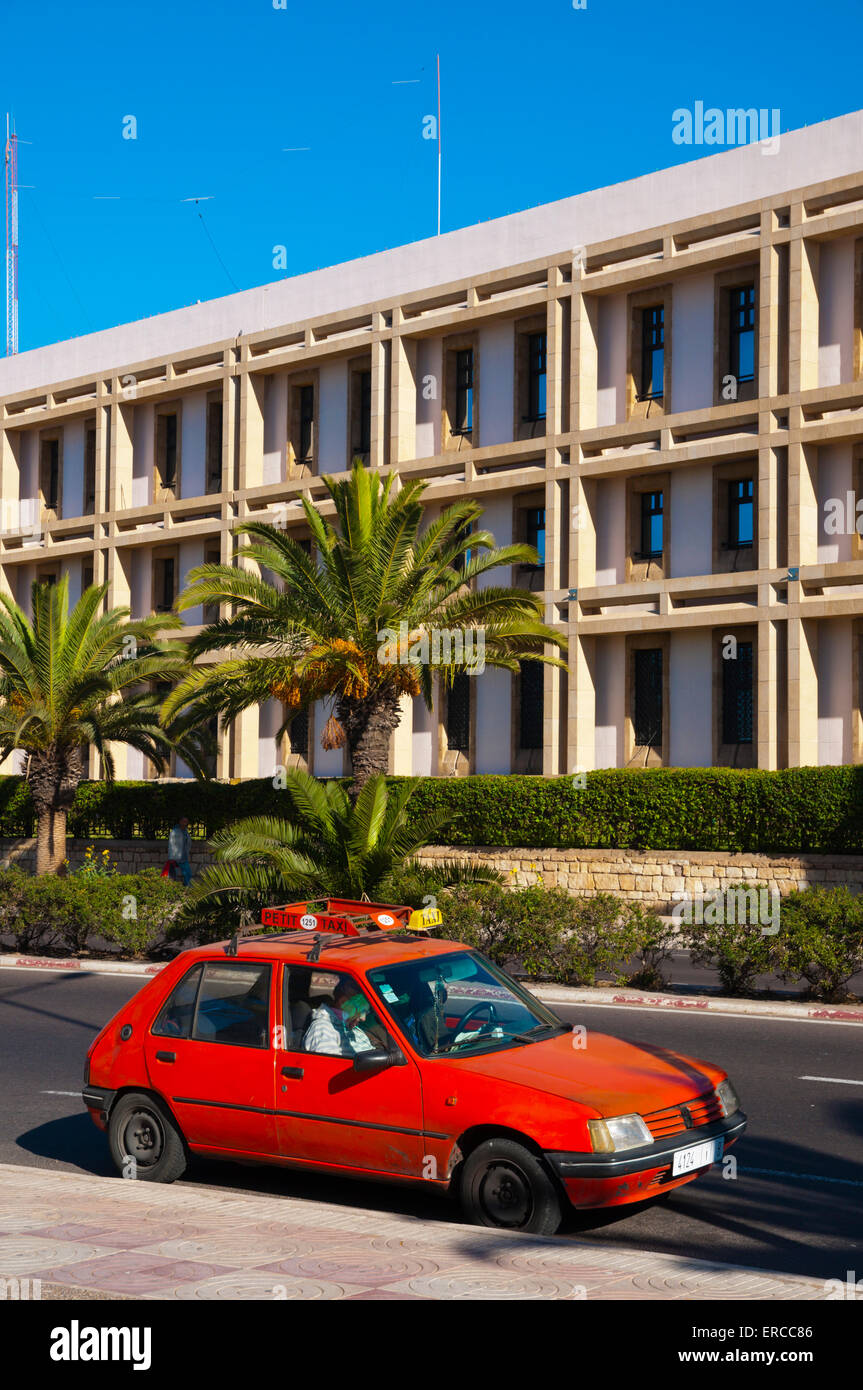 Petit taxi for city transport, Agadir, southern Morocco, northern Africa Stock Photo