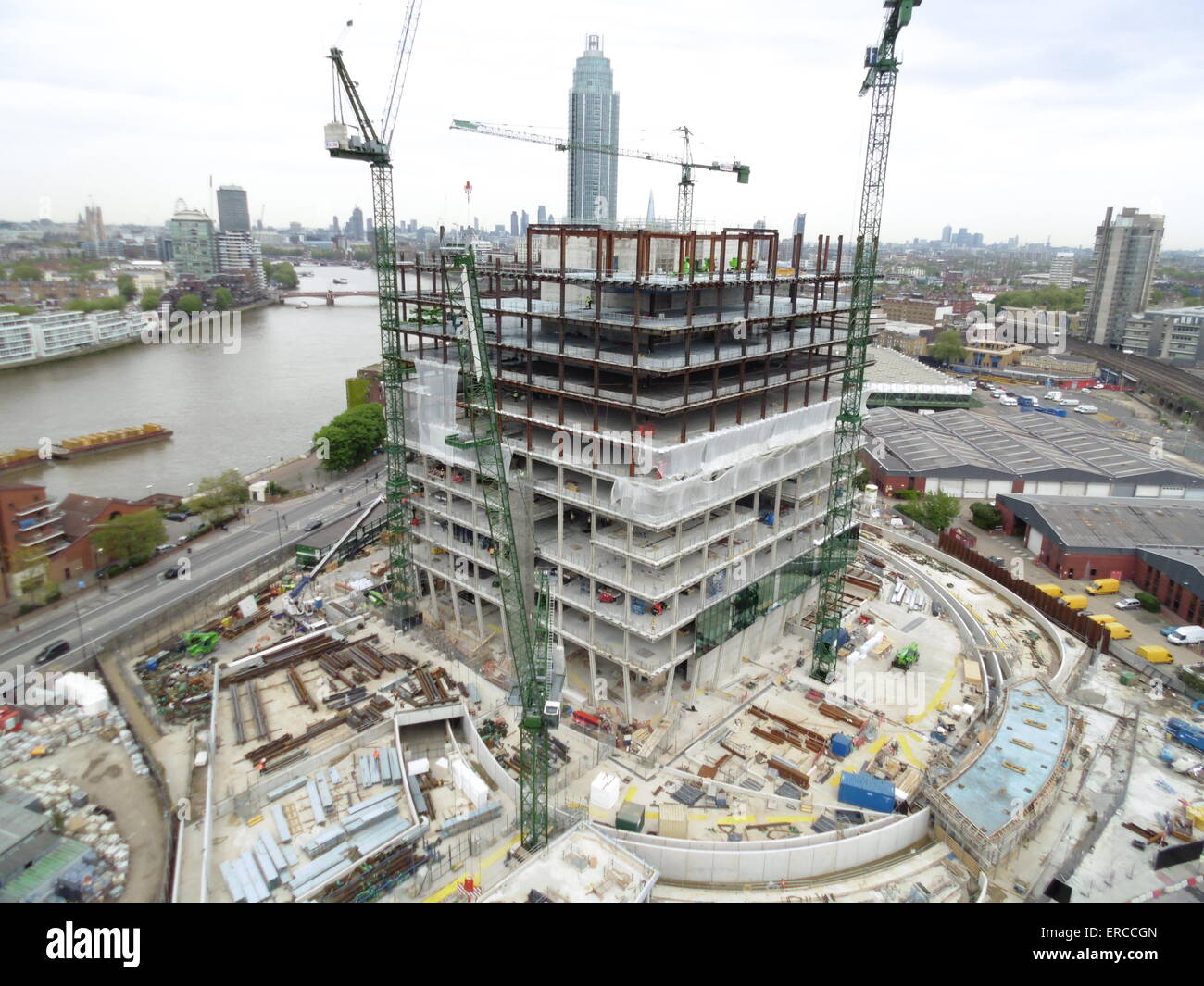 Nine elms aerial hires stock photography and images Alamy