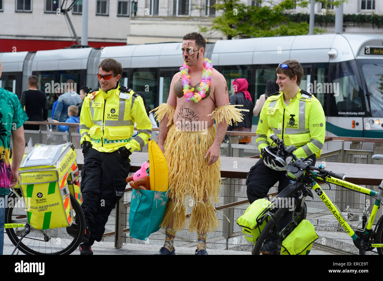 Stag party, Nottingham. England, Stock Photo