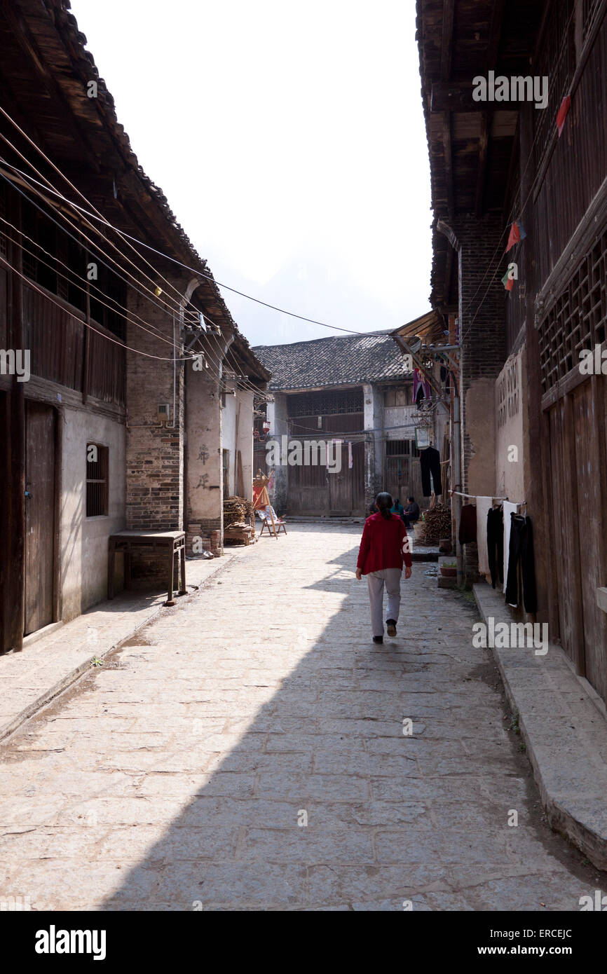 Old street in China Stock Photo